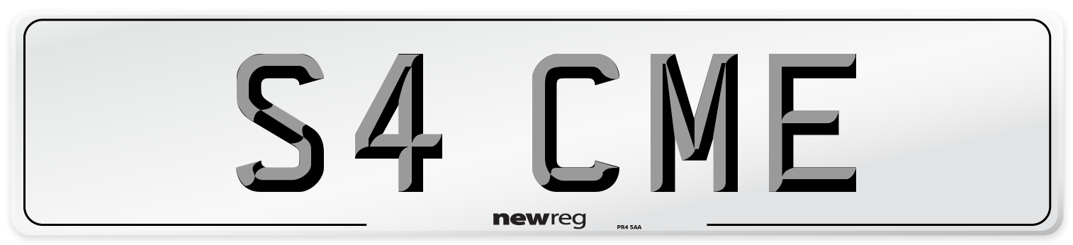 S4 CME Number Plate from New Reg